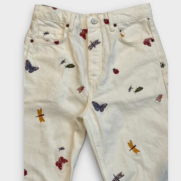 Reformation Cynthia Ladybugs High Rise Straight Jeans Size 27 - Picture 4 of 11